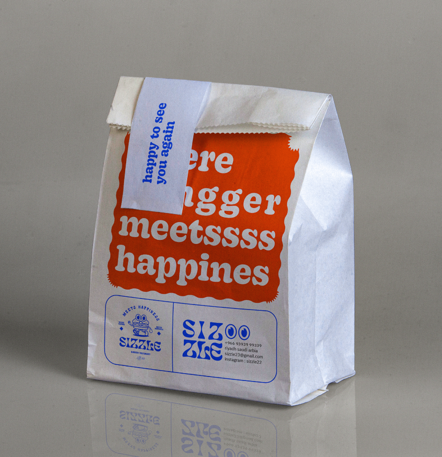 Food paper delivery bag